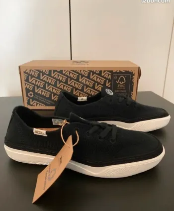Vans baskets circle vee noir confortable taille 36,5
