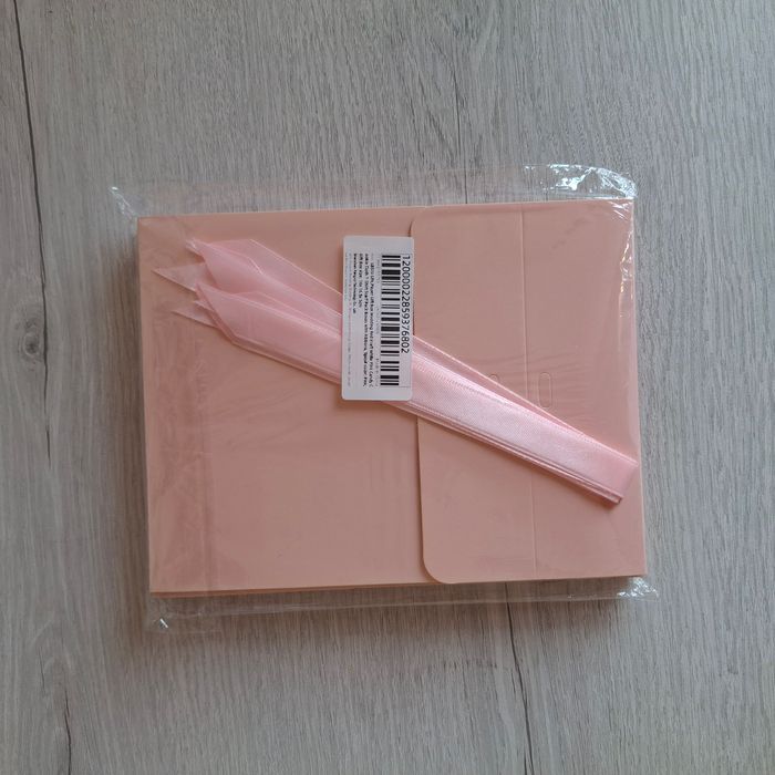 Lot de 6 coffrets cadeaux rose pastel avec 6 rubans roses de 42 cm - NEUF