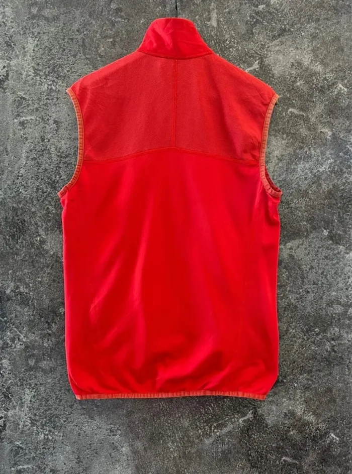 Polaire rouge sans manches homme Patagonia taille M chaleco polar gilet pile ärmellose Fleece Herren - photo numéro 3