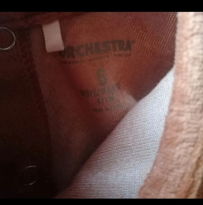 Lot de deux pyjamas velours 6 mois - photo numéro 5