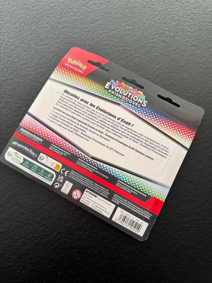 [NEUF] Tripack TeckSticker au choix Pokémon EV8,5 Évolutions Prismatiques (couleur au choix) - photo numéro 4