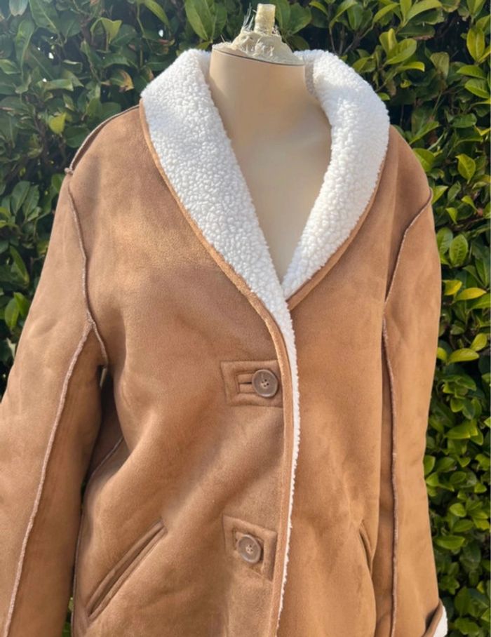 Manteau velours femme taille S marque Camaïeu neuf avec étiquette ! - photo numéro 2