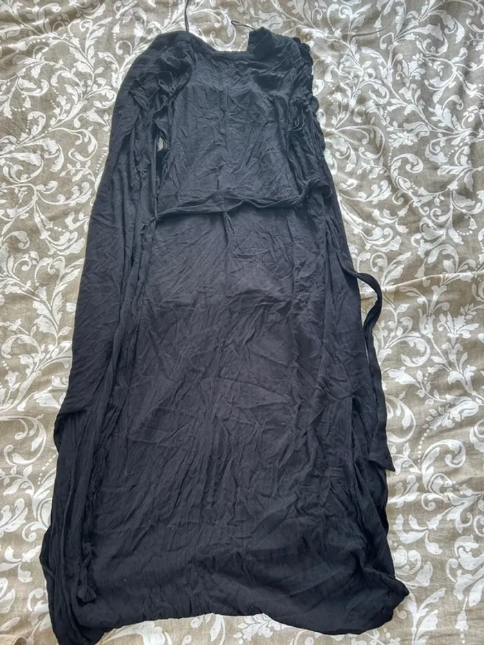 Robe longue noir Zara taille L - photo numéro 3