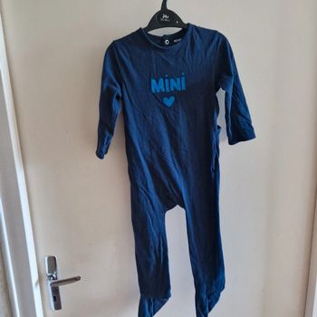 2 ans  pyjama fin bleu marine