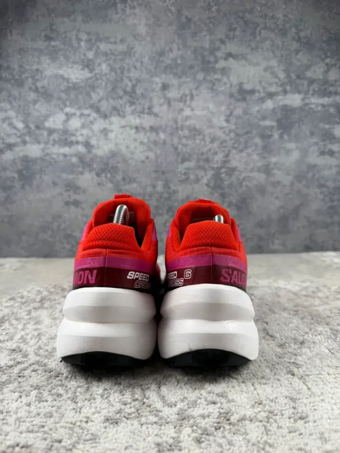 Salomon SpeedCroos 6 - Pink & Red & White - photo numéro 4