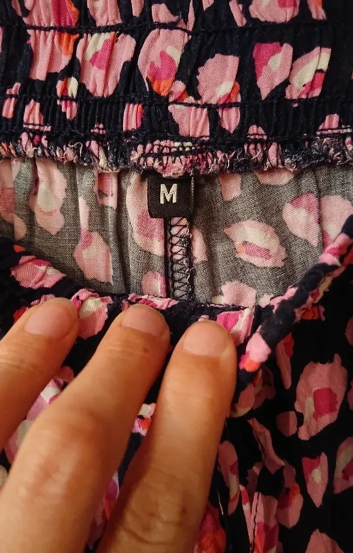 Pantalon léger à motif rose - photo numéro 3