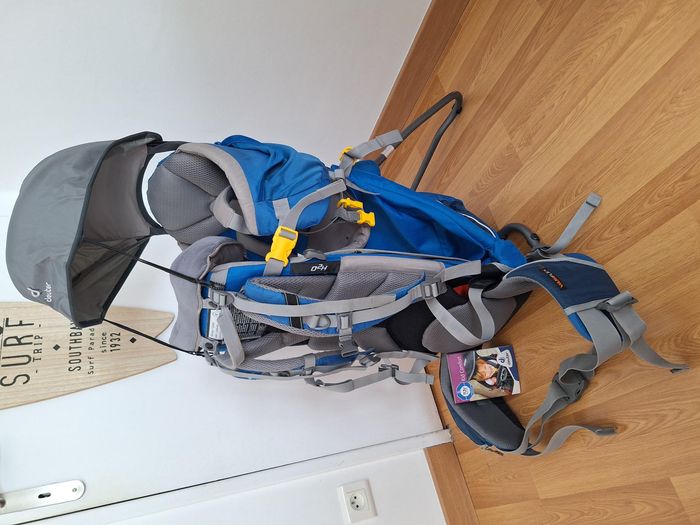 Porte bébé deuter kid comfort 2 avec étriers repose-pieds