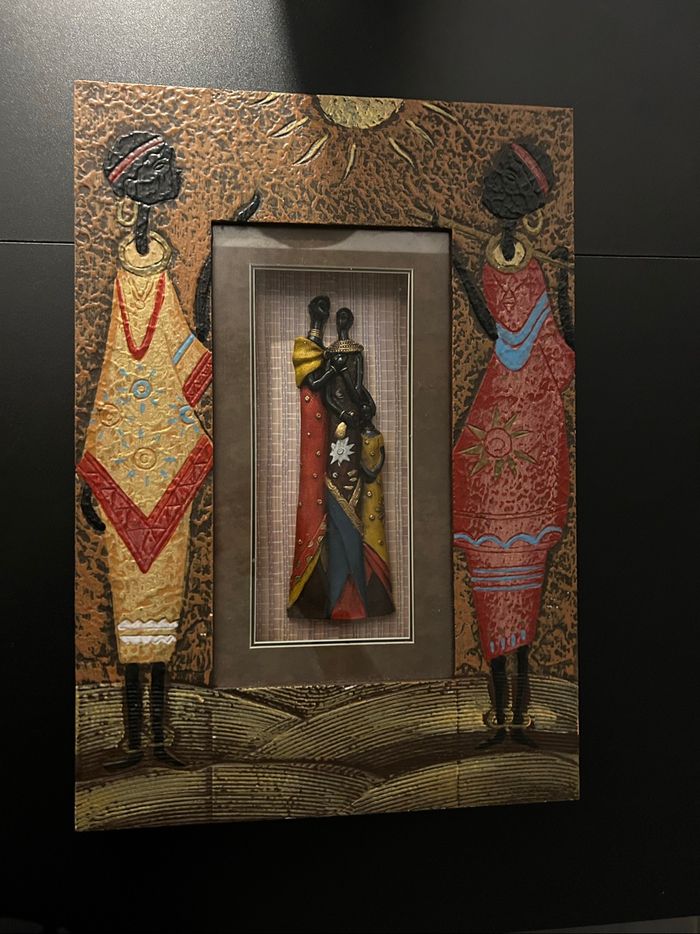 Tableau africain, très coloré - photo numéro 2