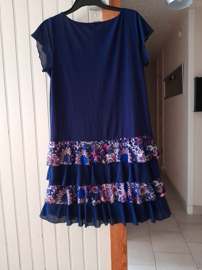 Robe bleu marine colorée 36 38 - photo numéro 4