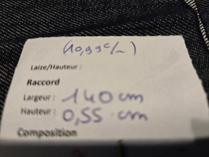 Morceau de tissus jean - photo numéro 2