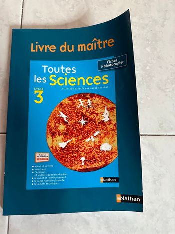 Manuel guide du maître toutes les sciences cycle 3