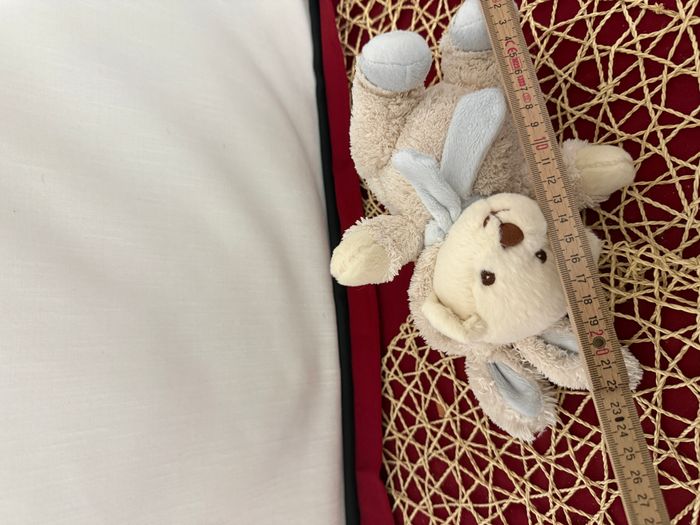 Peluche ours bleu blanc déguisé en lapin BUKOWSKI - photo numéro 6