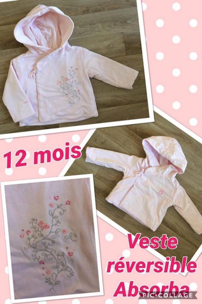 Veste réversible absorba 12 mois