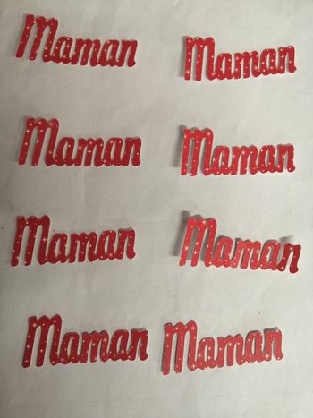 Lot découpe scrapbooking maman (N9)