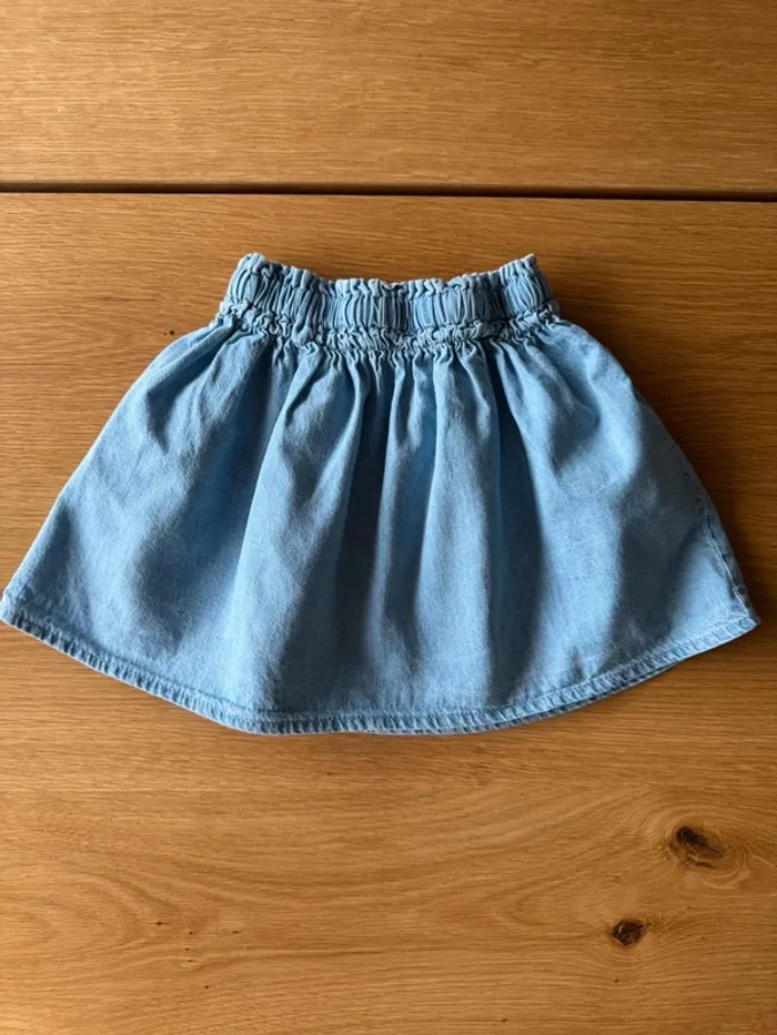 Jupe en jeans légers volants - Taille 2/3 Ans - photo numéro 6