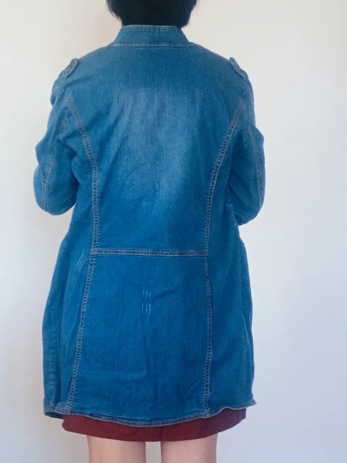 veste longue en jean BPC T42 - photo numéro 2