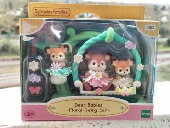 Sylvanian famille bébé biche et balancelle