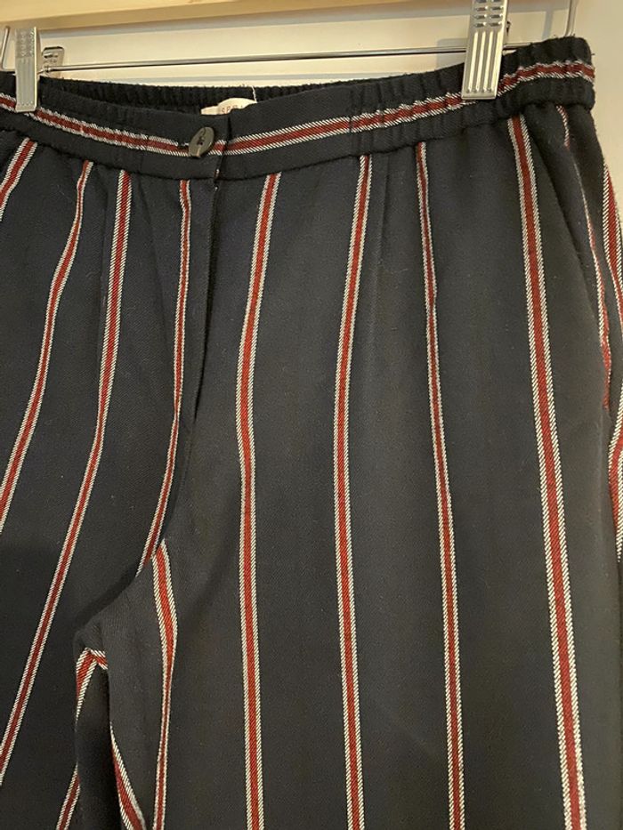 Pantalon rayé marine Esprit - photo numéro 2