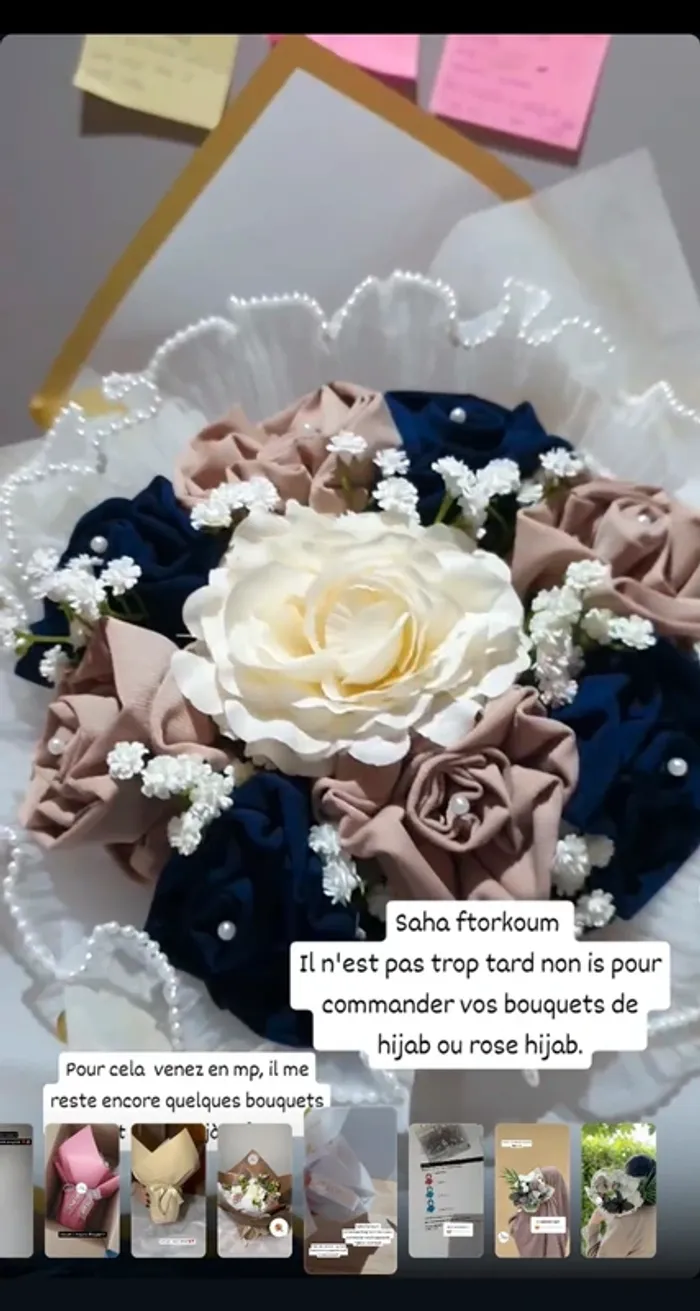 Bouquet de hijabs soie de Médine ou Jersey prémium - photo numéro 14