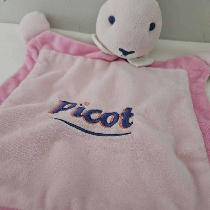 Doudou lapin picot rose - photo numéro 2