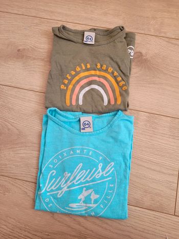 lot de 2 t-shirts