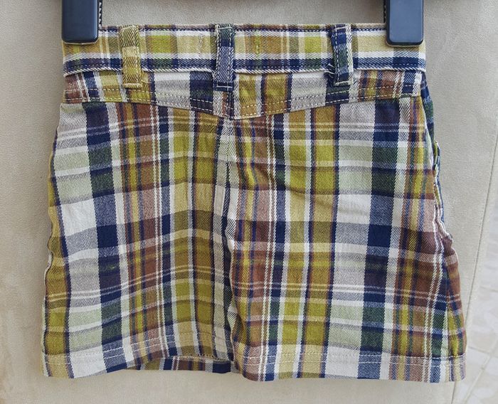 Jupe multicolore marron bleue zippée Chevignon taille 5 ans - photo numéro 3