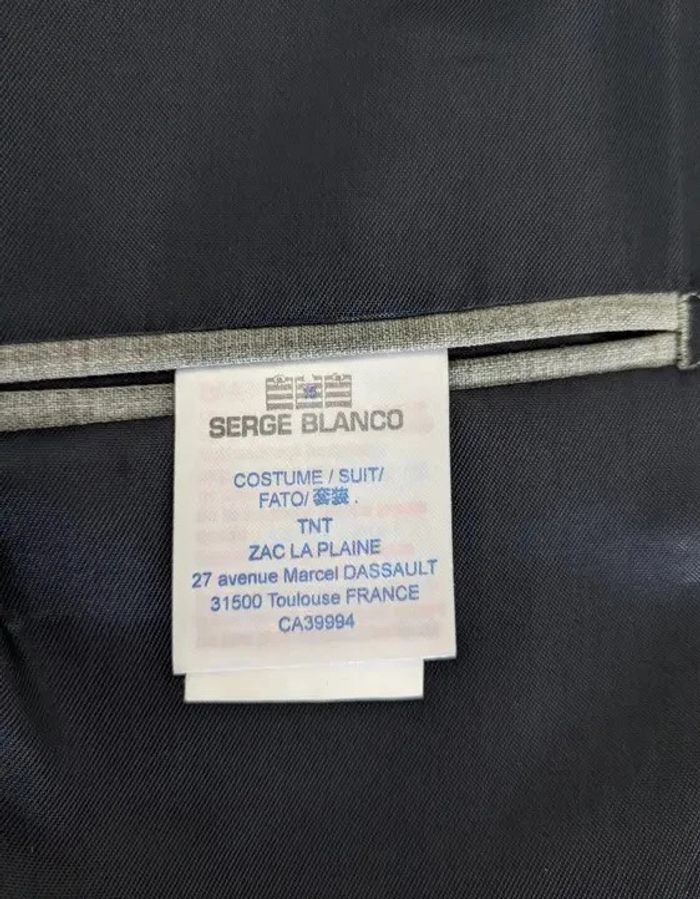 Veste grise - Serge Blanco - taille 54 - photo numéro 5