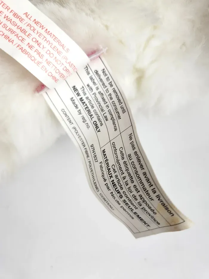 Peluche Anne Geddes Bébé Lapin Blanc 35 cm - photo numéro 4