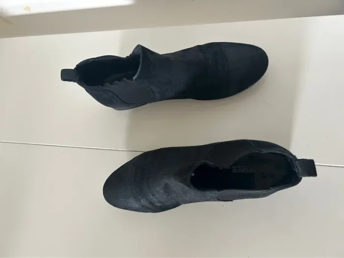 Reqins, bottines chaussures bleu irisé marine en cuir femme, pointure 36 - photo numéro 2