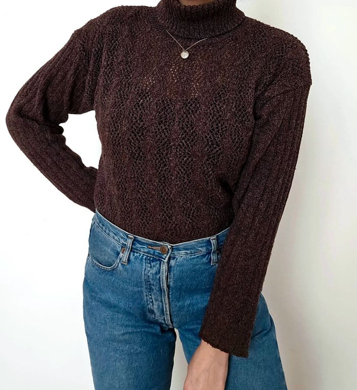 Pull ajouré vintage - photo numéro 3