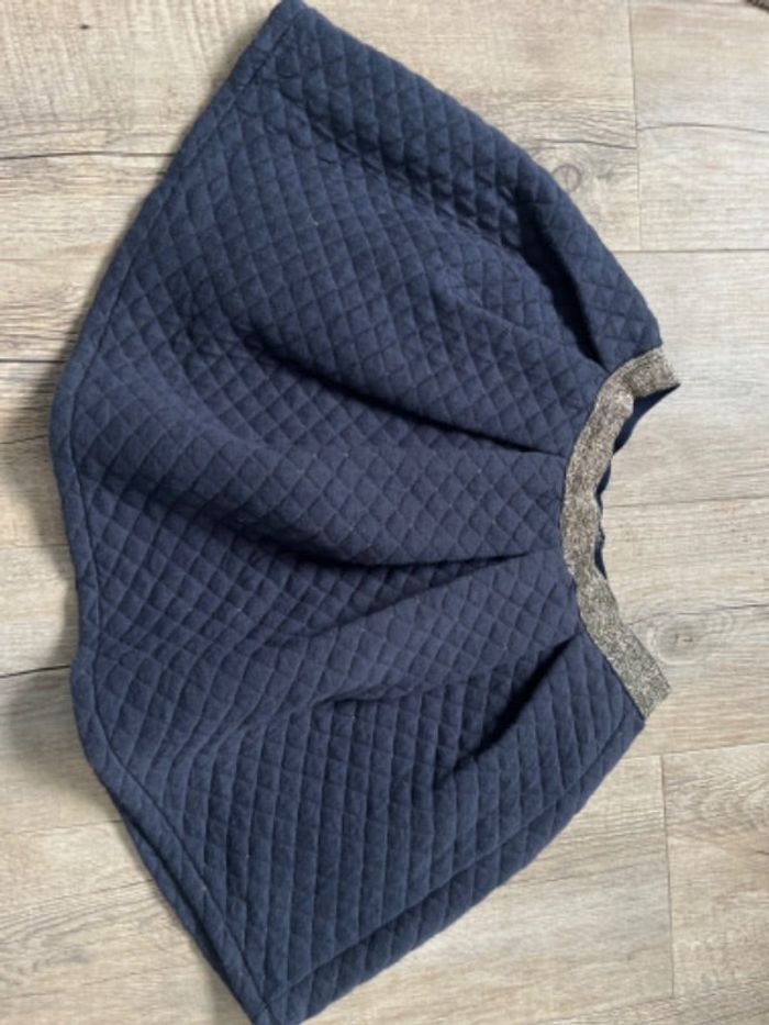 Jupe patineuse marine et doré 5/6ans