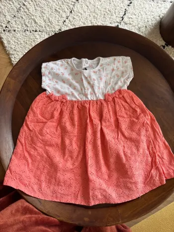 Robe corail fille