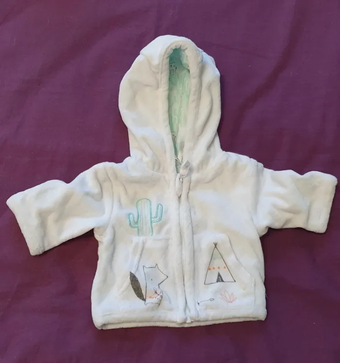 Ensemble gilet + haut naissance - photo numéro 2