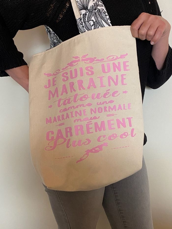 Tote bag personnalisé réversible