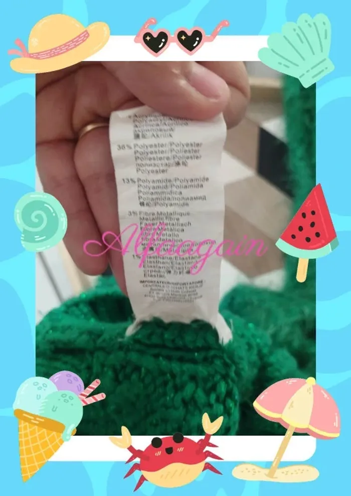 Ensemble bonnet écharpe catimini vert - photo numéro 3