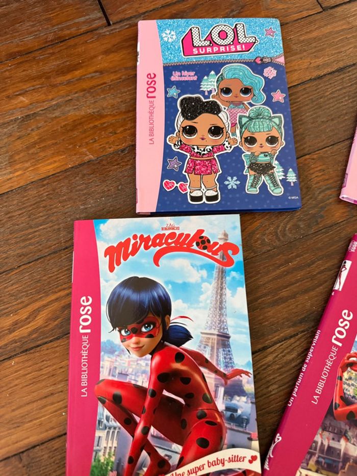 Lot 6 livres bibliothèque rose - photo numéro 2