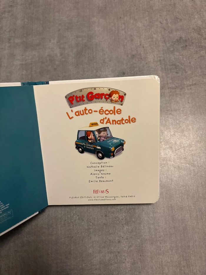 Livre, petit garçon, l’auto-école d’Anatole - photo numéro 2
