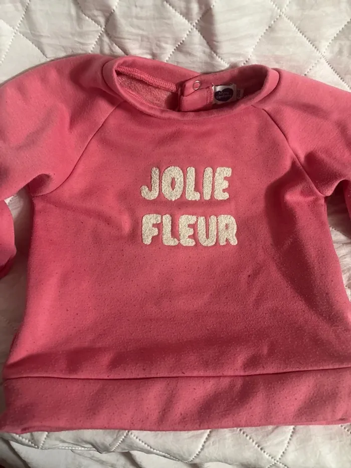 Pull jolie cœur taille 36mois marque mots d'enfants - photo numéro 2