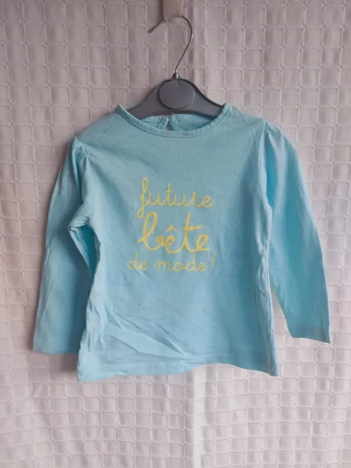 Tee-shirt manches longues Kimadi 18 mois