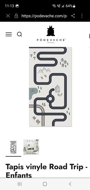 Tapis d'éveil Road Trip