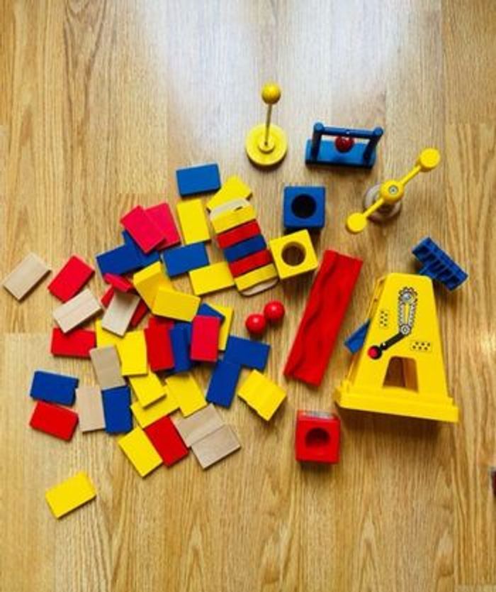 Jeu de domino en bois - parcours de dominos - photo numéro 4