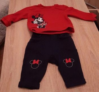 Ensemble 68 Disney baby rouge et bleu marine