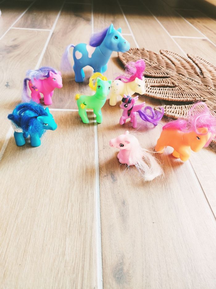 🦄Lot de 8 poneys my little pony - mon petit poney et bootleg