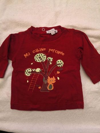 Tee-shirt manches longues 1 mois