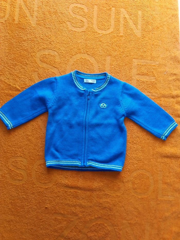 Gilet zippé DPAM 6 mois 67 cm