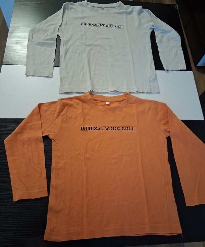 Lot de 2 T-shirt manche longue garçon taille 8 ans