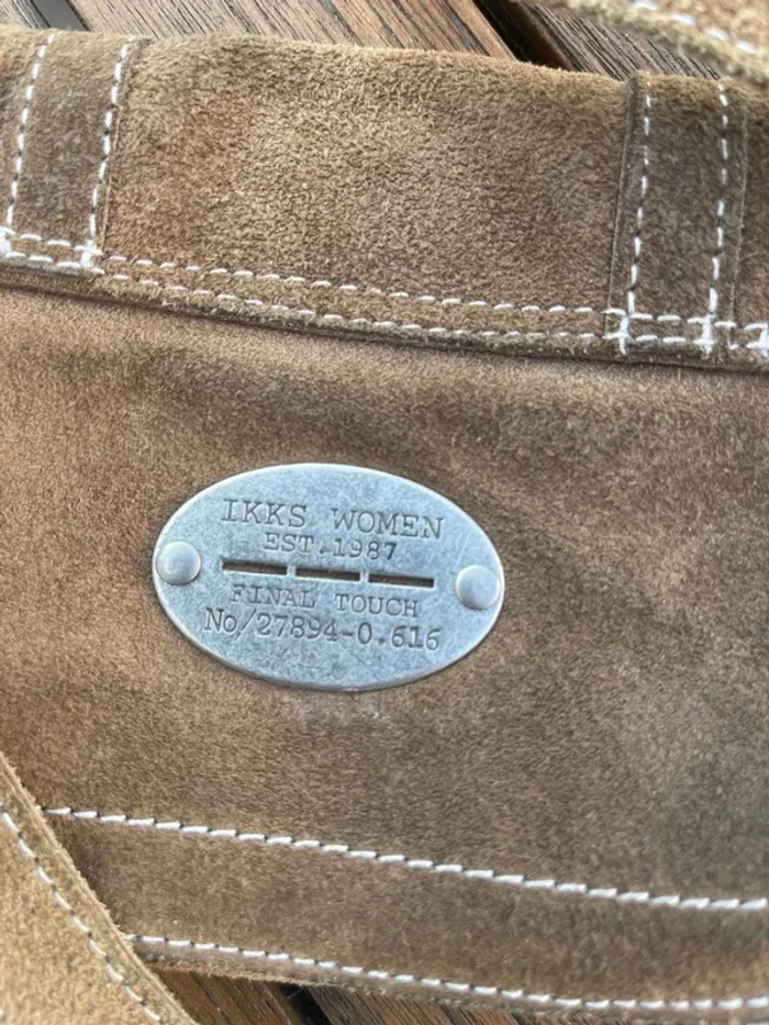 Sac IKKS en croûte de cuir vachette - photo numéro 5