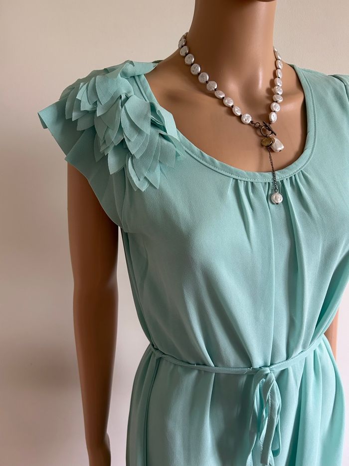 Robe verte à manches courtes Molly Bracken taille unique jamais portée - photo numéro 4