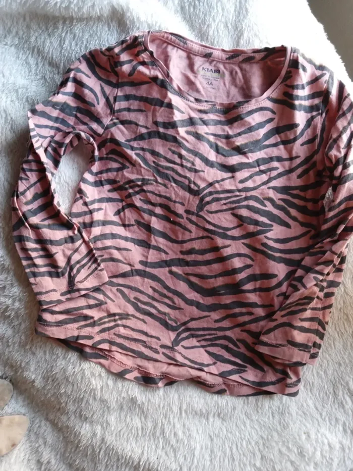 Pull fille zèbre