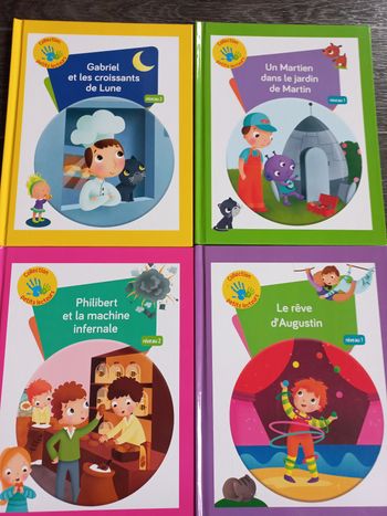 Lot 4 livre collection petits lecteurs niveau 1 et 2 premières lectures 